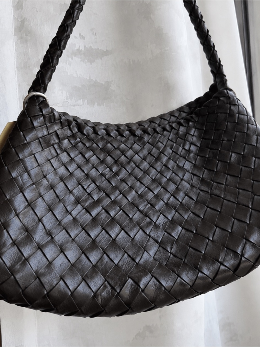 Dragon Diffusion Woven Shoulder Bag in Dark Brown - Picture 4 of 4